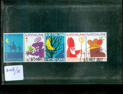 NEDERLAND * 2013 * NVPH 3108 - 3112 * In Blok Van 5 *  POSTFRIS GESTEMPELD * SINTERKLAAS - Used Stamps