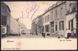 +++ CPA - HANNUT - Rue De Tombeu - Animation - Commerces - 1903   // - Hannuit