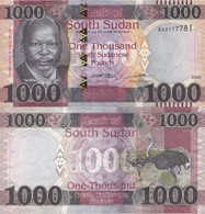 SOUTH SUDAN 1000 Pounds 2020 P W17 UNC - Soudan Du Sud