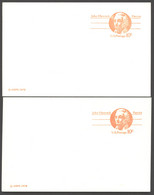 UX75 UPSS S92 Postal Cards VARIANTS FLUORESCENCE 1978 - 1961-80