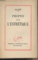 Propos Sur L'esthétique - Alain - 1949 - Psicología/Filosofía