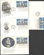 UX76 4 Postal Cards FDC 1978 - 1961-80