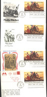 UX77 4 Postal Cards FDC 1978 - 1961-80