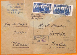 99501 - RUSSIA - POSTAL HISTORY - REGISTERED COVER To ITALY - 1933 - Storia Postale
