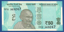 INDIA - P.111b –  50 Rupees 2018 UNC Plate Letter L,  Serie 7FG 36924* - Inde