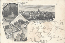 Gruss Aus Döffingen 1899 Litho Selten - Böblingen