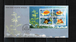 Hong Kong 1993 Hong Kong Goldfish Block FDC - FDC