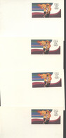 UX102 UPSS S119 Postal Cards VARIANTS OF FLUORESCENCE 1984 - 1981-00