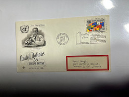 (3 L 73) United Nations -  (FDC Cover Posted To Canada) 1961 - FDC