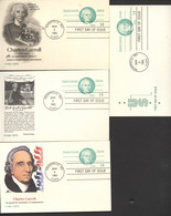 UX106 4 Postal Cards FDC 1985 - 1981-00