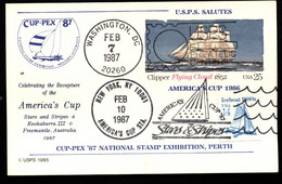 UX107 UPSS S123b-1 AMERICA'S CUP Washington DC And New York NY 1987 - 1981-00