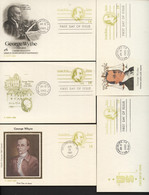 UX108 5 Postal Cards FDC 1985 - 1981-00