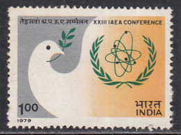 India MNH 1979, International Atomic Energy Agency. IAEA, Conference, Peace Dove Bird, Back As Scan - Atome