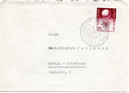 55259 - Bund - 1955 - 20Pfg Forschung EF A Bf UNTERWOESSEN -> Berlin - Storia Postale
