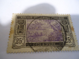 AFRIQUE OCCIDENTALE  FRANCE  USED  STAMPS  IVORY COAST  WITH POSTMARK - Andere & Zonder Classificatie