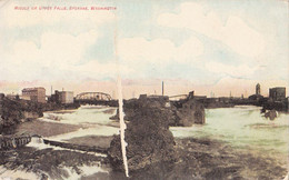 2079 - Spokane Washington – Upper Falls – Bridge – Vintage - PC Damaged On The Front: See 2 Scans - Spokane