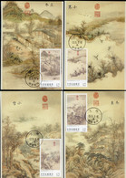 2022 Taiwan R.O.CHINA - Maximum Card.-Ancient Chinese Paintings From The National Palace Museum- 24 Solar Terms (Winter) - Maximumkarten