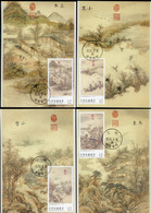 2022 Taiwan R.O.CHINA - Maximum Card.-Ancient Chinese Paintings From The National Palace Museum- 24 Solar Terms (Winter) - Tarjetas – Máxima