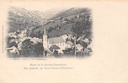 SAINT-PIERRE-d'ENTREMONT (Isère) - Vue Générale - Route De La Grande Chartreuse - Précurseur, Carte-Nuage Voyagée 1901 - Saint-Pierre-d'Entremont