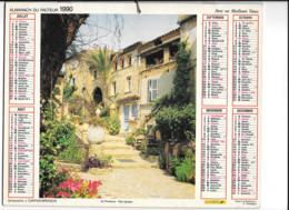 Calendrier 1990, Almanach Des PTT,postes,26 X 21,5 Cm .Département 84  Vaucluse , En Provence  Saint Paul De Vence - Grand Format : 1981-90