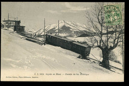 Leysin En Hiver Chemin De Fer électrique 1917 Jullien - VD Vaud