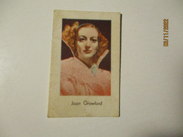 MOVIE STAR JOAN CRAWFORD , SMALL SIZE CARD , 9-13 - Objetos Publicitarios