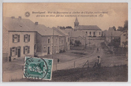 ROSSIGNOL (Belgique Luxembourg) - Rue De Breuvanne Et Clocher De L'Eglise - Tintigny