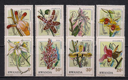 Rwanda  1976  Orchids. - Used Stamps