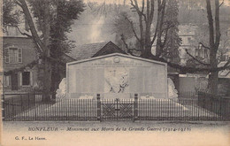 CPA - 14 - HONFLEUR - Monument Aux Morts De La Grande Guerre 1914 1918 - GF Le Havre - Honfleur