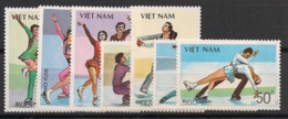 VIETNAM - 1988 - N°Yv. 883 à 889 - Patinage Artistique - Neuf Luxe ** / MNH / Postfrisch - Viêt-Nam