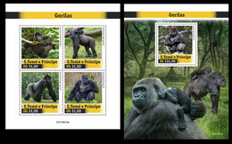 St.Tome&Principe  2021 Gorillas. (612) OFFICIAL ISSUE - Gorilla's