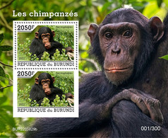 Burundi  2022 Chimpanzees. (1129b) OFFICIAL ISSUE - Chimpansees