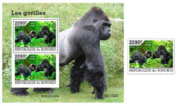 Burundi  2022 Gorillas. (1005) OFFICIAL ISSUE - Gorilas