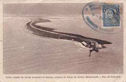 COLOMBIA - PUNTA CAIMAN - BARRANQUILLA - CARTOLINA SPEDITA NEL 1930 - Colombie