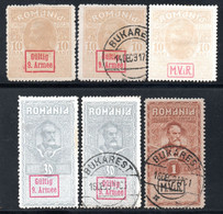 1148.ROMANIA,1916-1918 GERMAN OCCUP.6 ST. LOT,3 MH,3 USED - Besetzungen