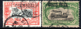 1149.BELGIAN CONGO.1908 OVERPR. 3.5 &10 FR.(LIGHT FAULTS)STEAMER - Unused Stamps