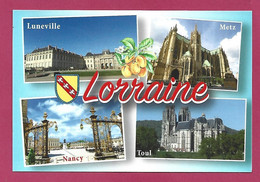Lunéville Metz Nancy Toul (Lorraine) 2scans Mirabelles Blason - Lorraine