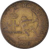 Monnaie, Monaco, Louis II, Franc, 1926, TTB, Bronze-Aluminium, Gadoury:128 - 1922-1949 Louis II