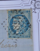 BH9 FRANCE BELLE LETTRE 1871  GRAMAT  A GRAULHET+BORDEAUX 46 R 2++AFFRANCH.  INTERESSANT - 1870 Emission De Bordeaux