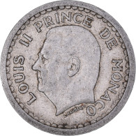 Monnaie, Monaco, Franc, Undated (1943), Poissy, TB+, Aluminium, Gadoury:MC131 - 1922-1949 Louis II