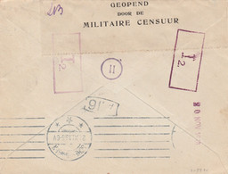 Internering: Brief Harderwijk 1916 Met Ned. Censuurmerken: Sluitstrook, I 2 In Kader, II In Cirkel... - Belgisch Leger