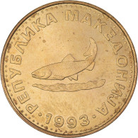 Monnaie, Macédoine, 2 Denari, 1993, TTB+, Laiton, KM:3 - Noord-Macedonië