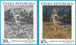 Czech Republic - 2022 - Art On Stamps - Jaroslav Panuska - Plague - Mint Stamp Set - Neufs