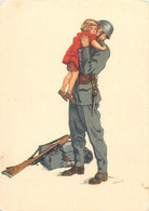 Croce Rossa Svizzera Dono Nazionale Red Cross Switzerland Tombola For Soldiers Family Artist Postcard 1940 - Croix-Rouge