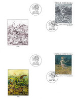 Czech Republic - 2022 - Art On Stamps - Jaroslav Panuska - Plague - FDC (first Day Cover) - FDC