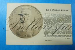 Lt. Generaal Géneral Leman  1914-1918 Medaillon  Edit F.Hecq  Sculpteur G.Devreese - Characters