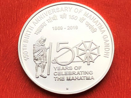 India 2019 150th Birth Anniversary Of MAHATMA GANDHI Rs.150 SILVER UNC Coin SCARCE As Per Scan - Autres & Non Classés