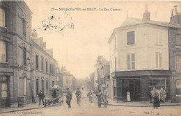 76-NEUFCHATEL-EN-BRAY- LA RUE CARNOT ( VOIR BOUCHERIE ) - Neufchâtel En Bray