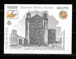 ESPAÑA 1992, PRUEBA OFICIAL EDIFIL 27 ” EXFILNA`92 ” MNH. - Errors & Oddities