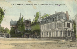 CPA POISSY-Villa St-Louis Et Entrée De L'Avenue De Migneaux (260382) - Poissy